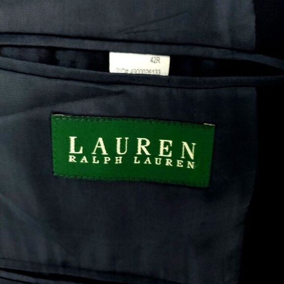 Lauren Ralph Lauren Wool 2 Button Blazer 40R Or Slim Fit 42R Blue - Picture 7 of 10